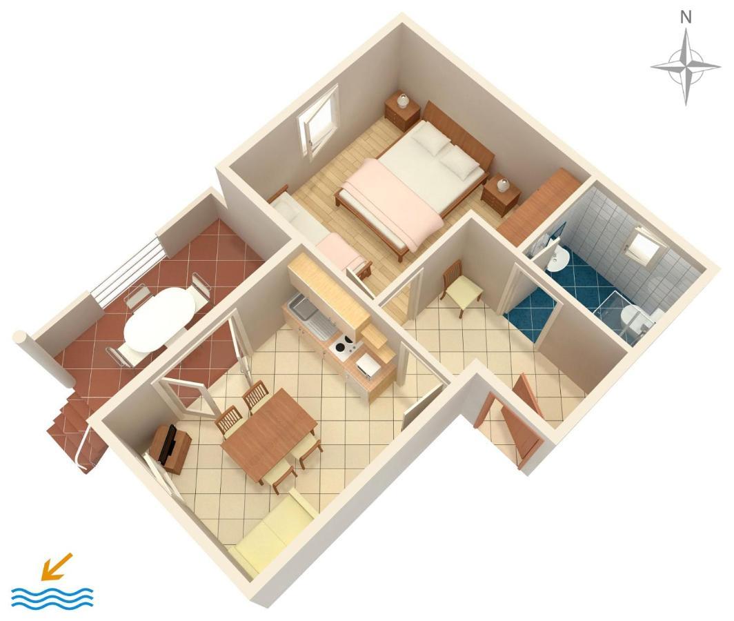 Apartments By The Sea Vrsi - Mulo, Zadar - 5951 외부 사진