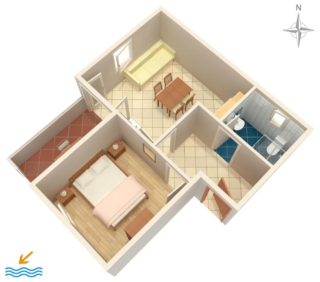 Apartments By The Sea Vrsi - Mulo, Zadar - 5951 외부 사진